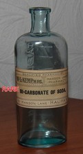ANTIQUE  BOTTLE  KEMP PHARMACY