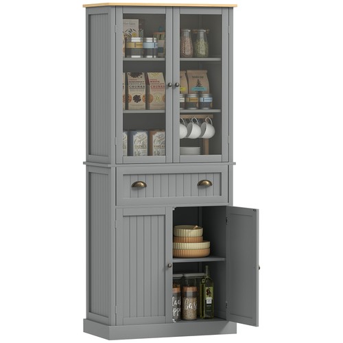 Homcom tall kitchen cupboard - homcom,