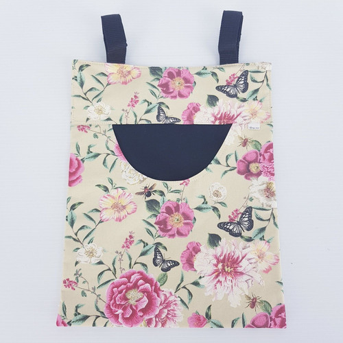 Peg bag handmade cream vintage - bag,