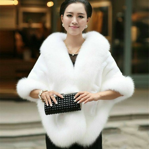 Faux fur long - long, shawl