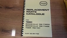 TRIUMPH TR7RV TIGER T140 D/E BONNEVILLE PARTS BOOK MANUAL 1980 - 99-7139 - TP51