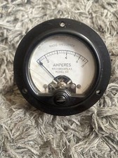 VINTAGE SIMPSON ELECTRIC CO BAKELITE radio amperes METER / GAUGE  model 135