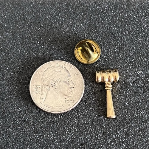 Gold tone judges gavel - tone,