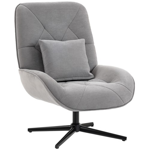 Homcom swivel accent chair - homcom,