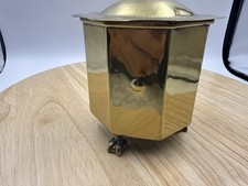 Vintage brass cigar humidor - brass,