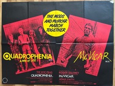 An original Rare UK folded quad poster for Quadrophenia/McVicar very good cond