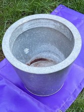 Vintage Galvanised 38cm Round