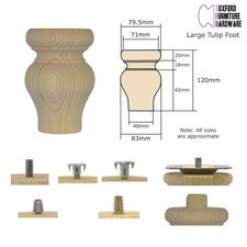 Large Wooden Pine TULIP