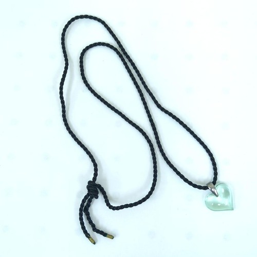 Lalique heart pendant necklace - lalique,
