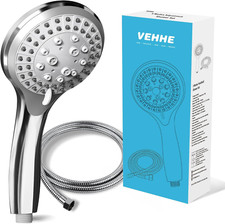 Chrome Shower Head and Hose
