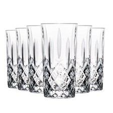 RCR Crystal 6x Orchestra Highball Cocktail Glasses Set Drinking Tumblers 396ml