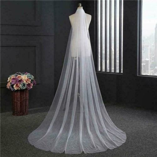 Long white wedding - white, veil