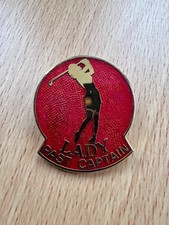 GOLF ENAMEL PIN BADGE LADY