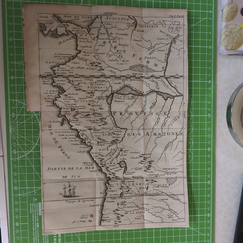Original antique 1704 map - original,
