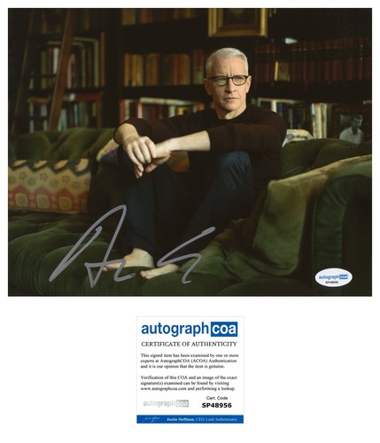 Anderson cooper signed - anderson,