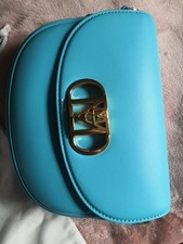 MCM Tracy Crossbody Mini Blue Leathers with Studs Excellent Condition Genuine