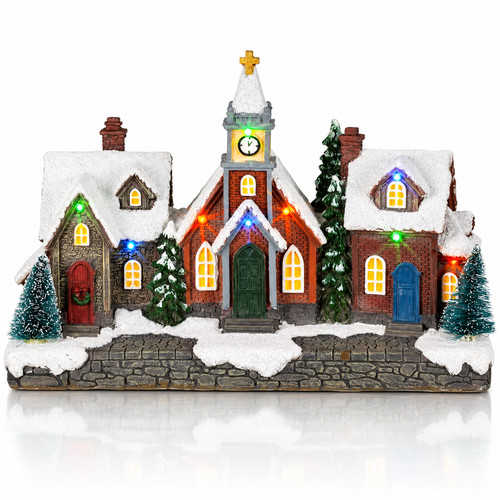 Light christmas village - up,