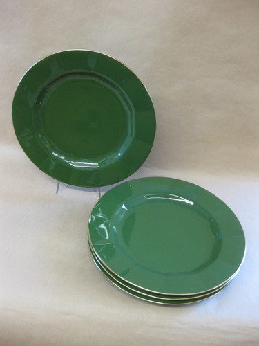 Green gold ceramic dinner - &,