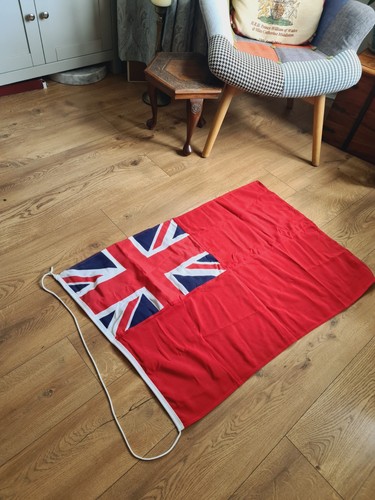 Red ensign flag traditionally - red,