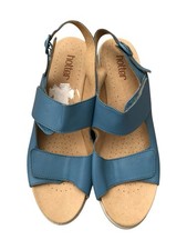 Hotter Sandals Blue Leather