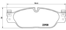 P 36 021 BRAKE PAD SET, DISC BRAKE DAIMLER SUPER EIGHT 4.2