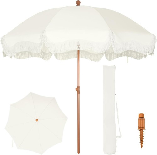 Portable beach umbrella with - umbrella,
