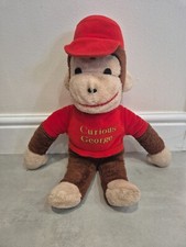 Vintage Curious George Soft Plush Toy Approx 50cm