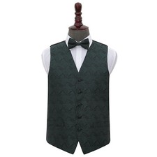 Mens Boys Waistcoat Bow Tie