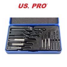 US PRO 12PC Damaged, Chewed Stripped Screw & Bolt Extractor & Drill Bit Set 2601