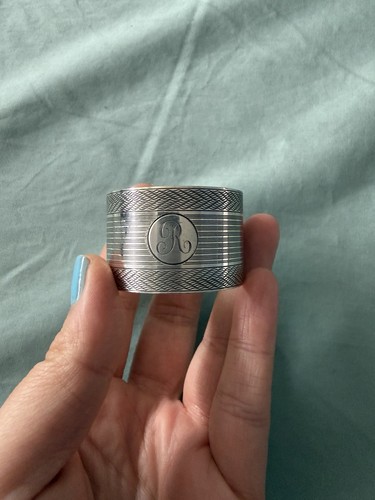 Napkin ring silver hallmarked