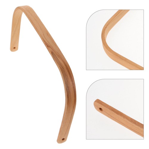 Beige wooden bucket handle - beige,