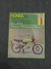 Haynes HONDA SS50 (ZE , ZB-2E & ZK-2E) MOPED 1973 on 1975 edition excellent