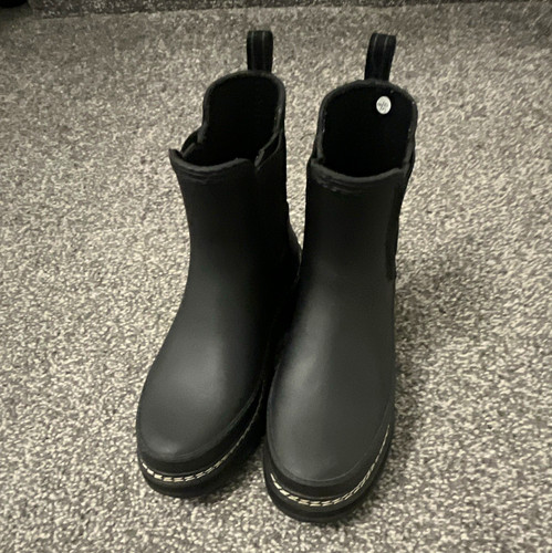 Hunter women black rubber - black,