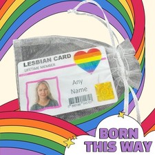 Personalised LESBIAN CARD -
