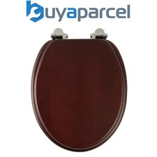 Roper Rhodes Mahogany Wooden Soft Close Toilet Seat Top Fix Quick Release