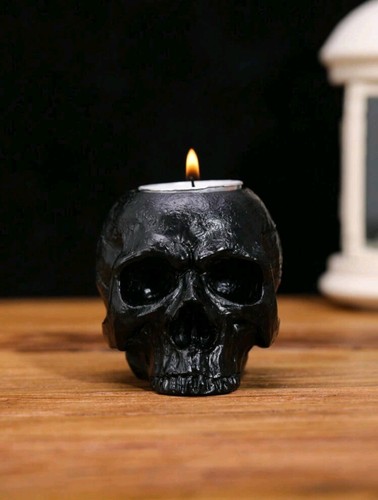 Skull tealight candle holder - skull,