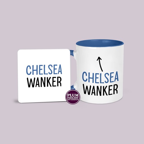 Chelsea wanker mug coaster - chelsea,