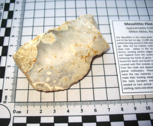 Mesolithic flint stone - , age