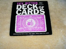 Tex Ritter  Deck Of Cards EP Original 1960 7" Conversation With A Gun /High Noon