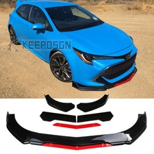 For Toyota Corolla SE XSE Gloss Front Bumper Lip Splitter Spoiler Lower Red Chin