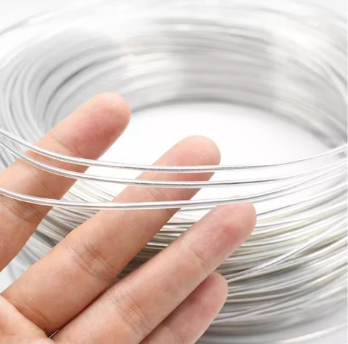 Aluminum wire with clear - aluminum,