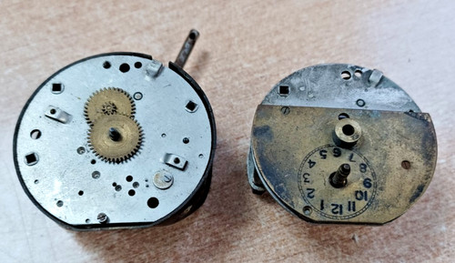 Pair vintage car clock - vintage,
