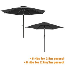 Garden Parasol Outdoor Round