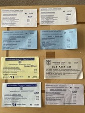 Hampshire County Cricket Club Bundle Of 8 Tickets 1980s Or 1990s HCCC
