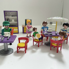 Playmobil 3989 Cafe Diner Fast Food Restaurant Bistro Set Vintage Rare