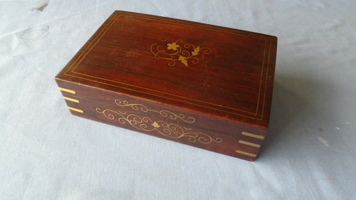 Rosewood inlaid box - box, vintage