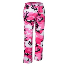 Camo Trouser Women Pink Army Pants Camouflage Dress Uniform Combat Fashion New