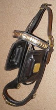 Antique Leather Heavy Horse Harness Bridle & Brasses - Foster Whitchurch Cardiff