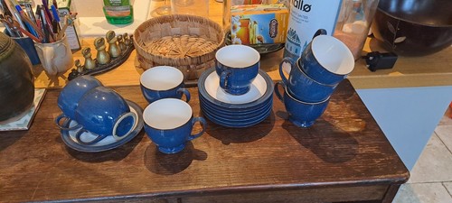 Denby boston blue cups and - blue,