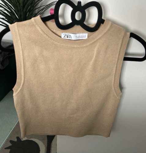 Zara women beige knit - zara, women’s